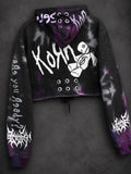 CROP TOP hoodie Korn