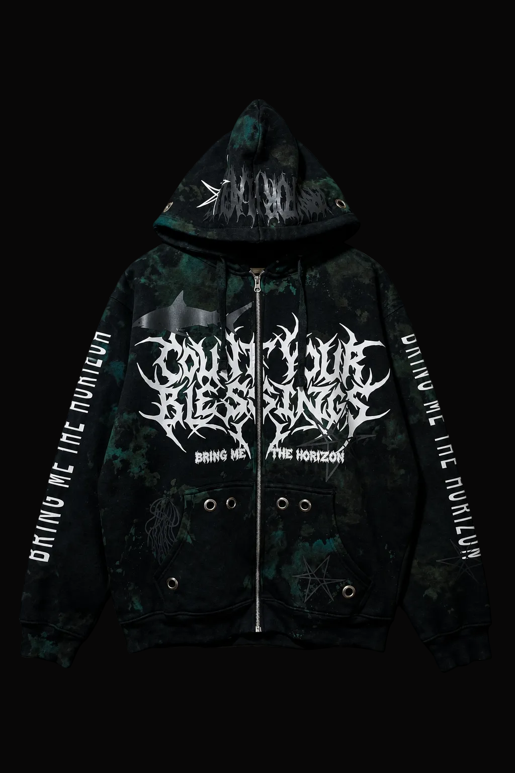 COUNT YOUR BLESSINGS BMTH ZIPPER HOODIE (TO ORDER)