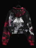 BAD OMENS CROP TOP HOODIE RED