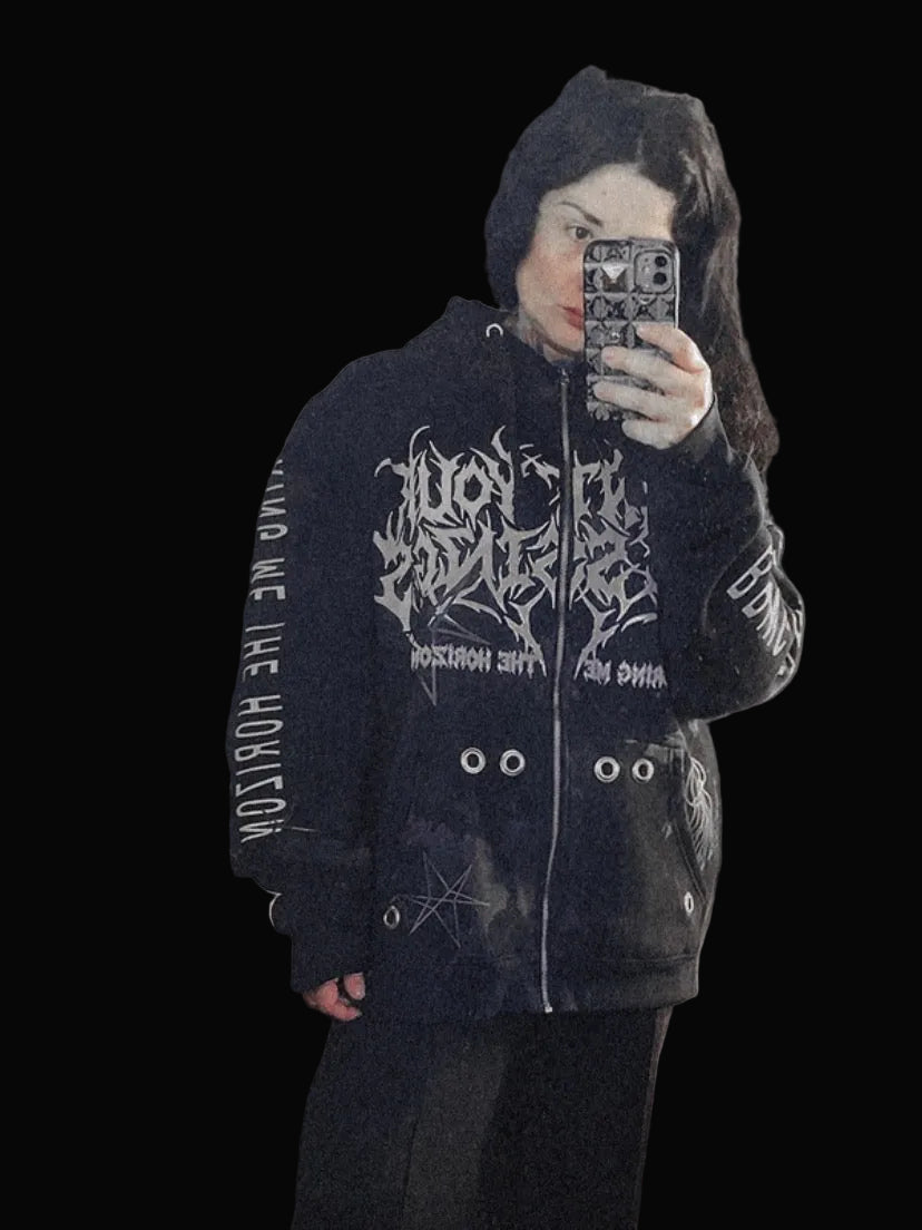 COUNT YOUR BLESSINGS BMTH ZIPPER HOODIE (TO ORDER)
