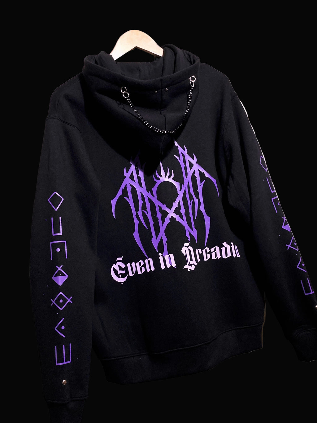 SLEEP TOKEN ZIPPER LILA HOODIE