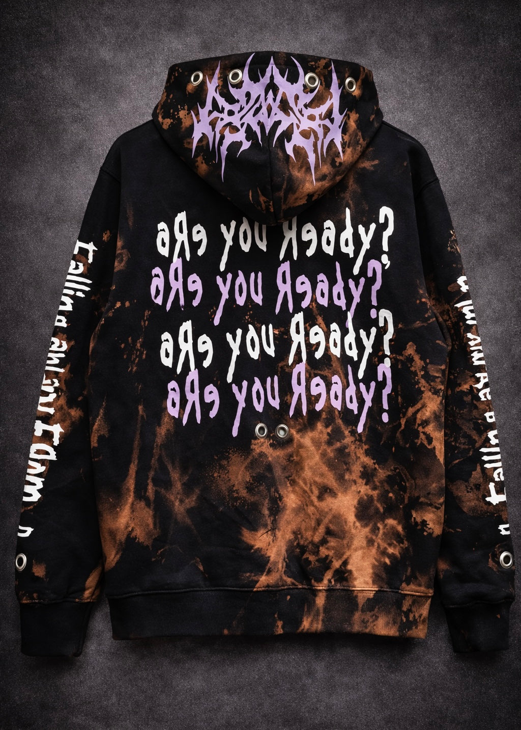 Hoodie Korn BLEACH-LILA