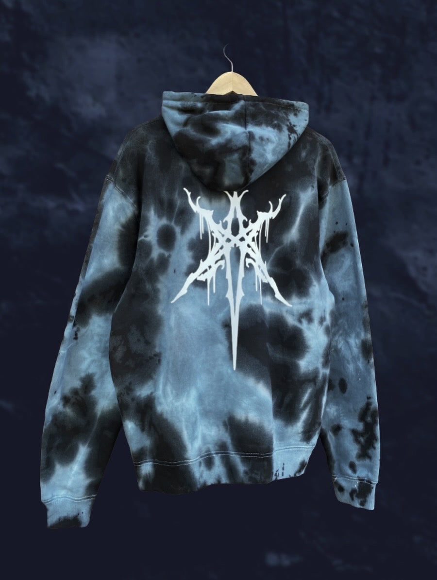BMTH Tie-Dye Hoodie espalda con logo estrella