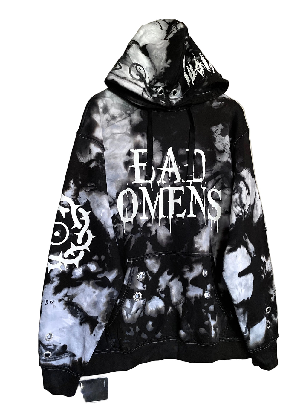 BAD OMENS WHITE&BLACK HOODIE