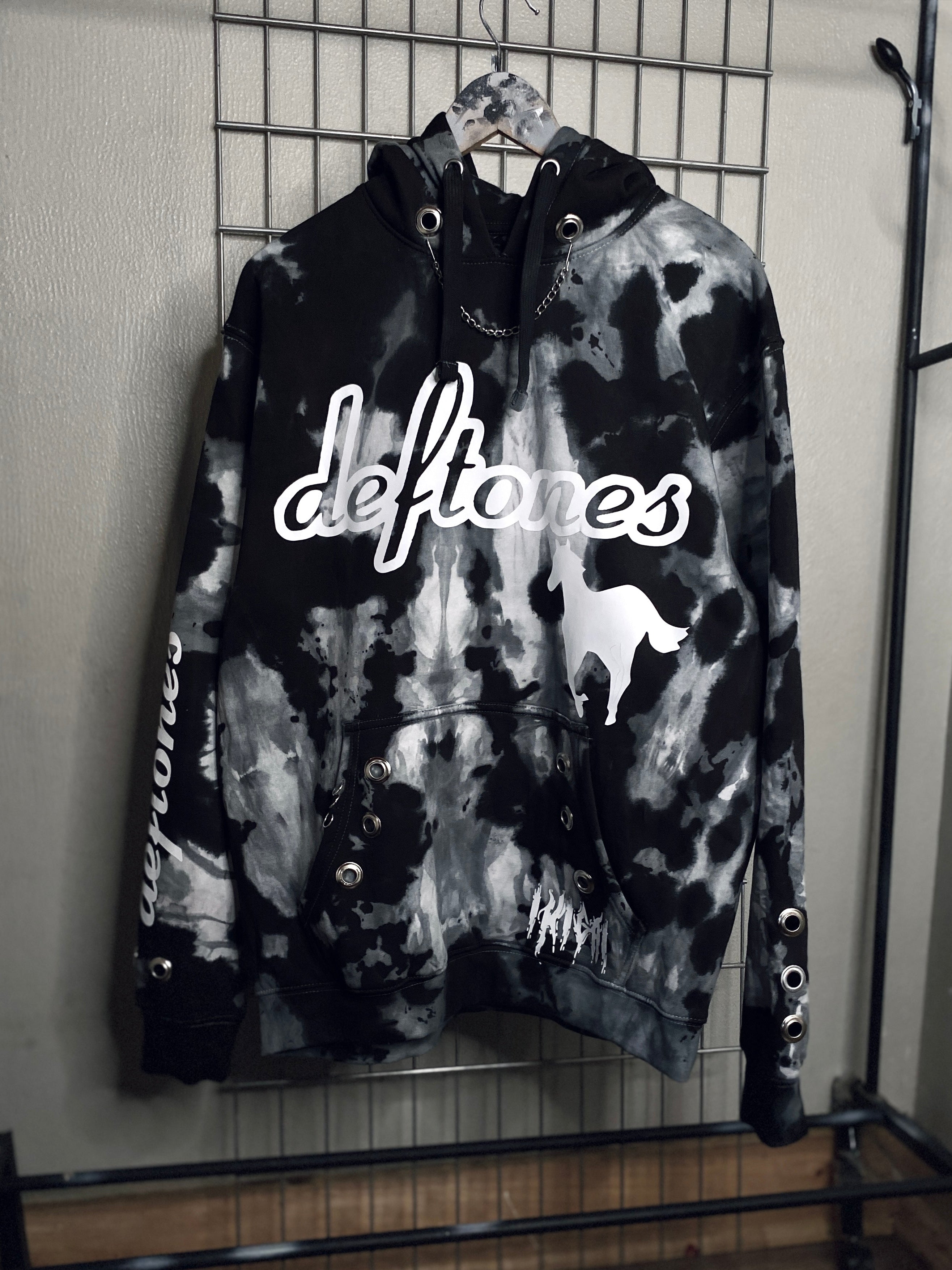 Hoodie Deftones — CHINO  MORENO GREY-BLACK