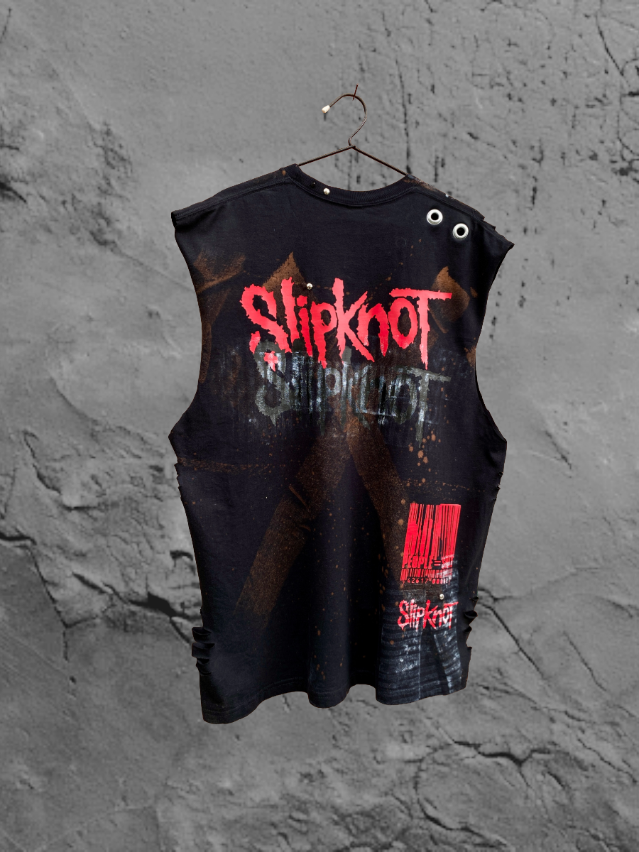 Musculosa Slipknot Pentagrama — espalda